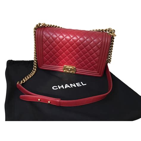 chanel boy bag red 2013|red chanel boyfriend bag.